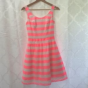 Lilly Pulitzer Pink and White Striped Dress